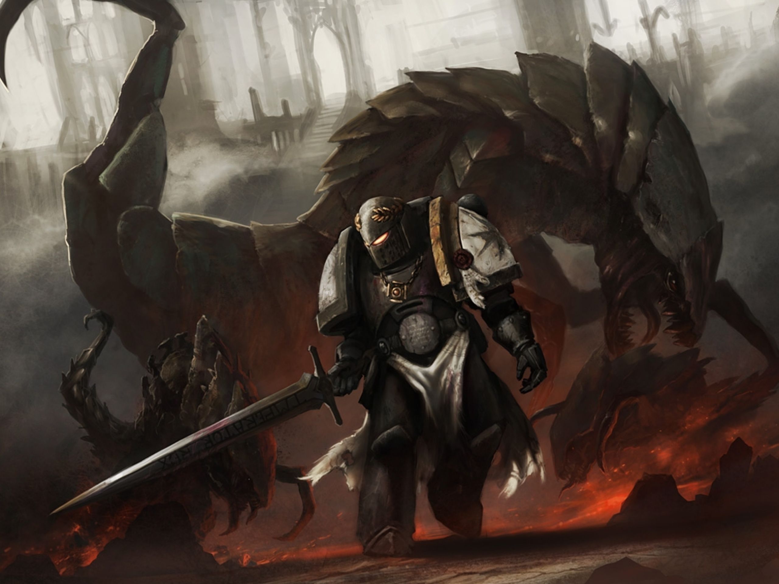 2560x1920 Download Templar Sword Fantasy Knight