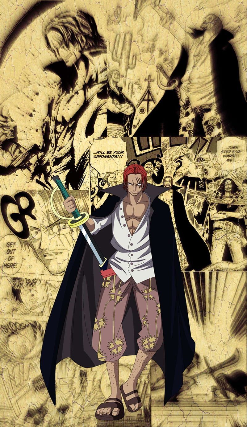 800x1385 Shanks, pirates, one piece, anime, HD phone wallpaper