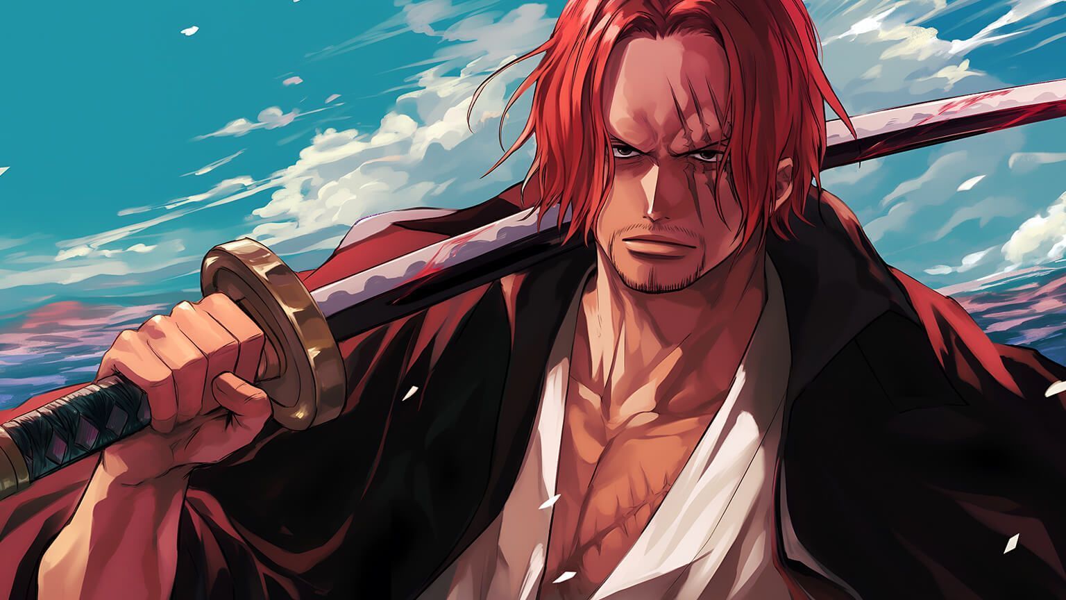 1536x864 One Piece Shanks Desktop Wallpaper