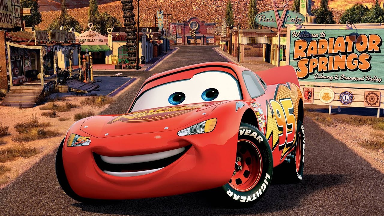 1280x720 with Hook, Mater, Lightning McQueen