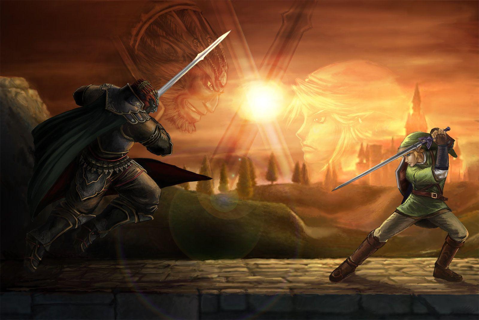 1600x1069 Link Killing Ganon Epic Wallpaper