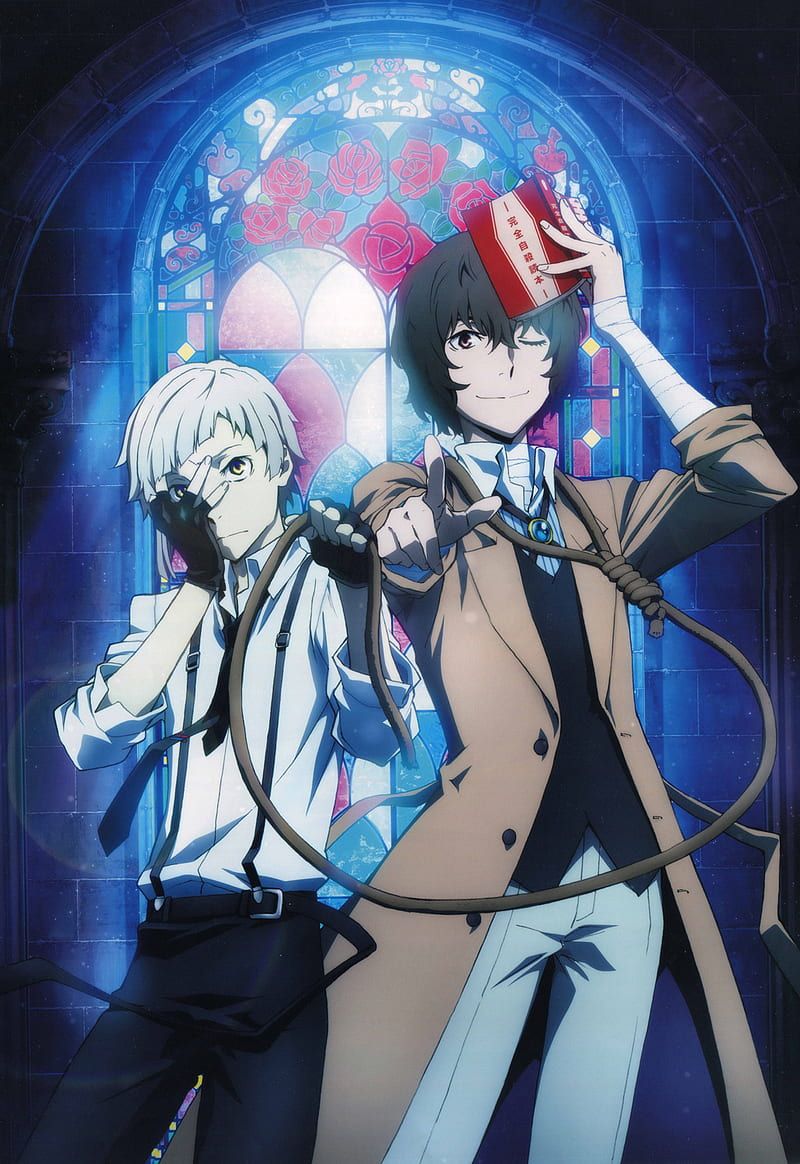 800x1164 3840x800px, 4K free download. Bungou Stray Dogs, Nakajima Atsushi, Dazai Osamu, anime, HD phone wallpaper