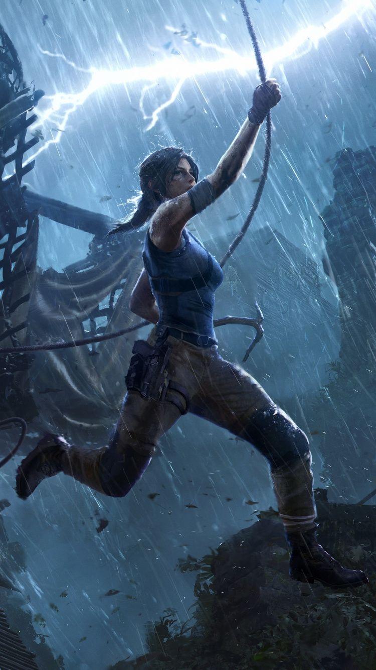 750x1334 Download 750x1334 wallpaper lara croft, shadow of the tomb