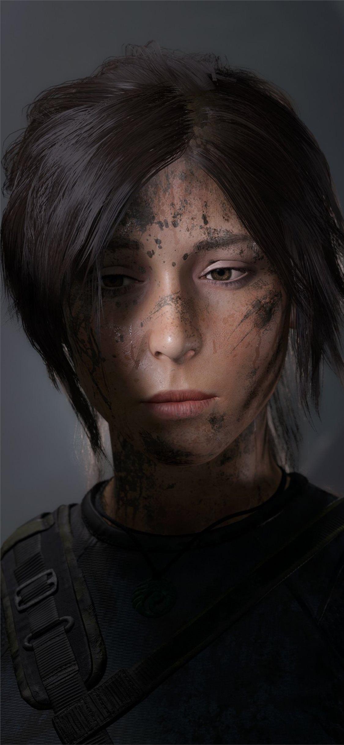 1125x2436 lara croft losted iPhone X Wallpaper Free Download