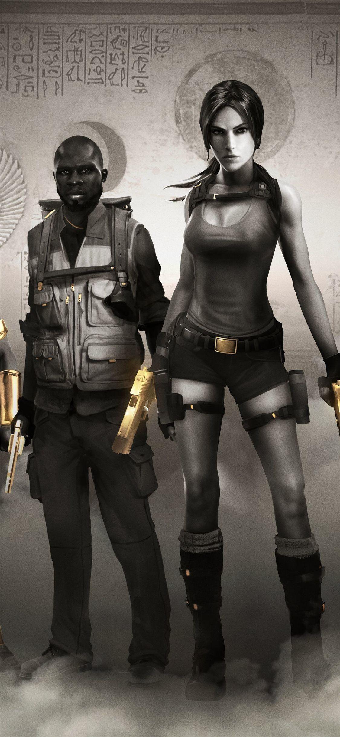 1125x2436 lara croft and the temple of osiris 10k iPhone X Wallpaper