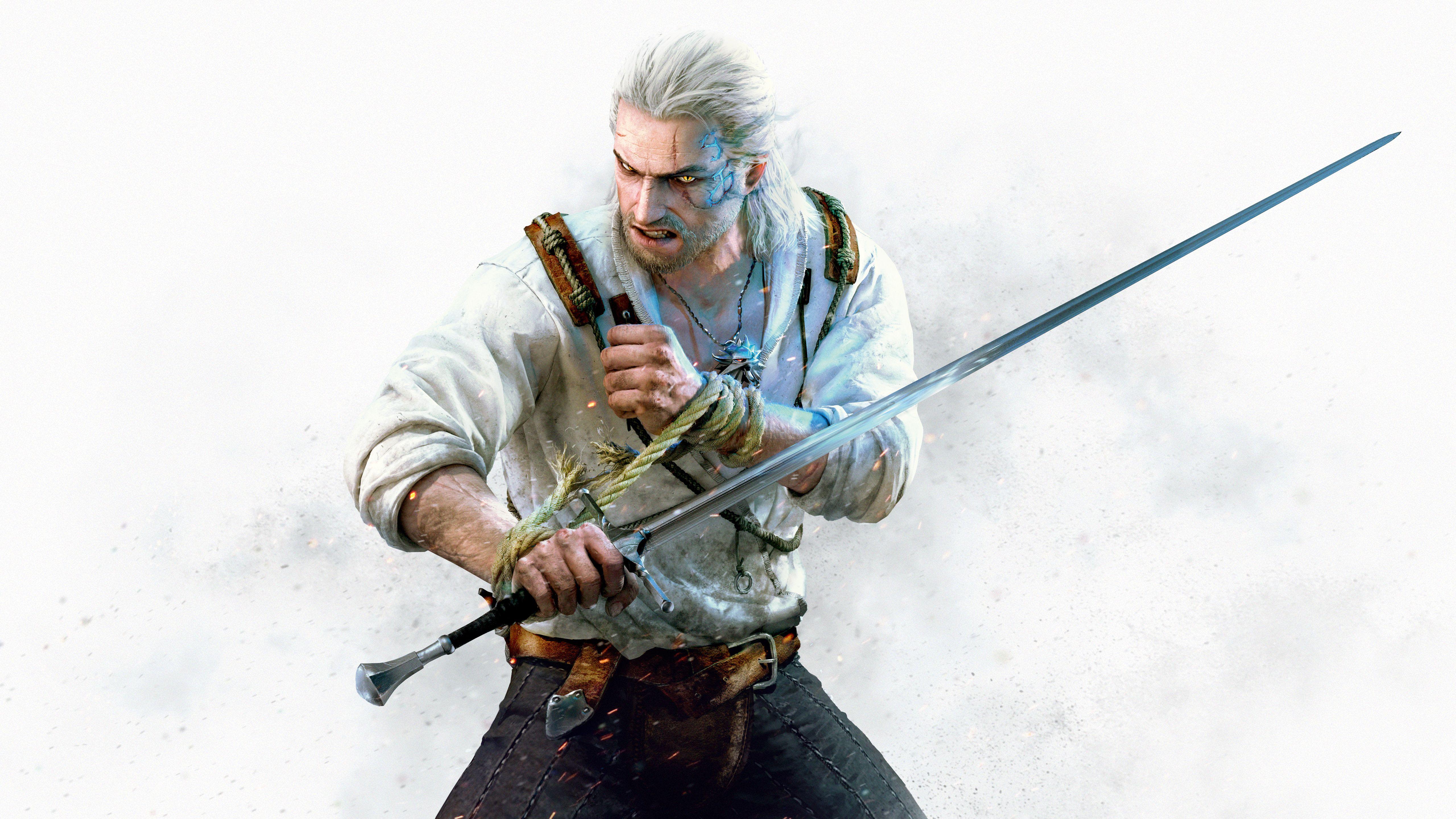 5120x2880 Wallpaper Geralt of Rivia, The Witcher Hearts of Stone