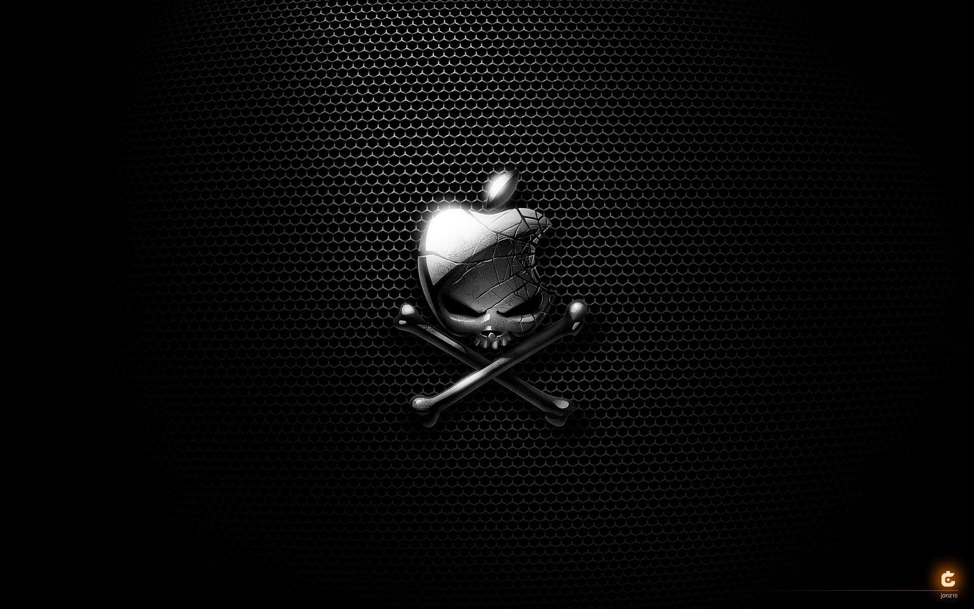 1920x1200 Apple Inc., skull and crossbones, logos wallpaper