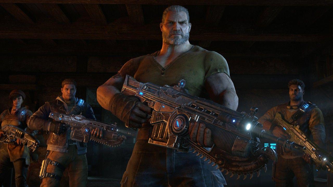 1280x720 Wallpaper Gears of War Marcus Fenix, JD Fenix, Del