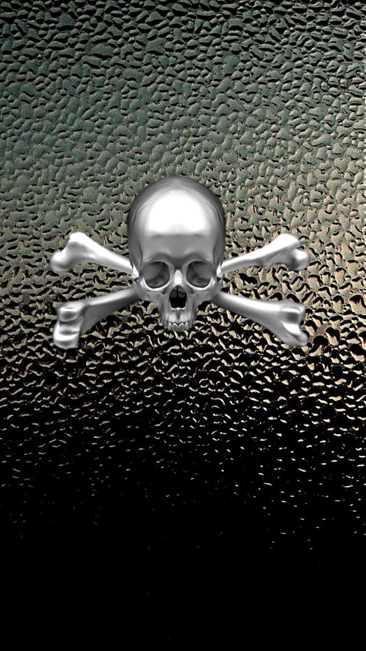 737x1311 Skull and crossbones iPhone black wallpaper. iPhone Black