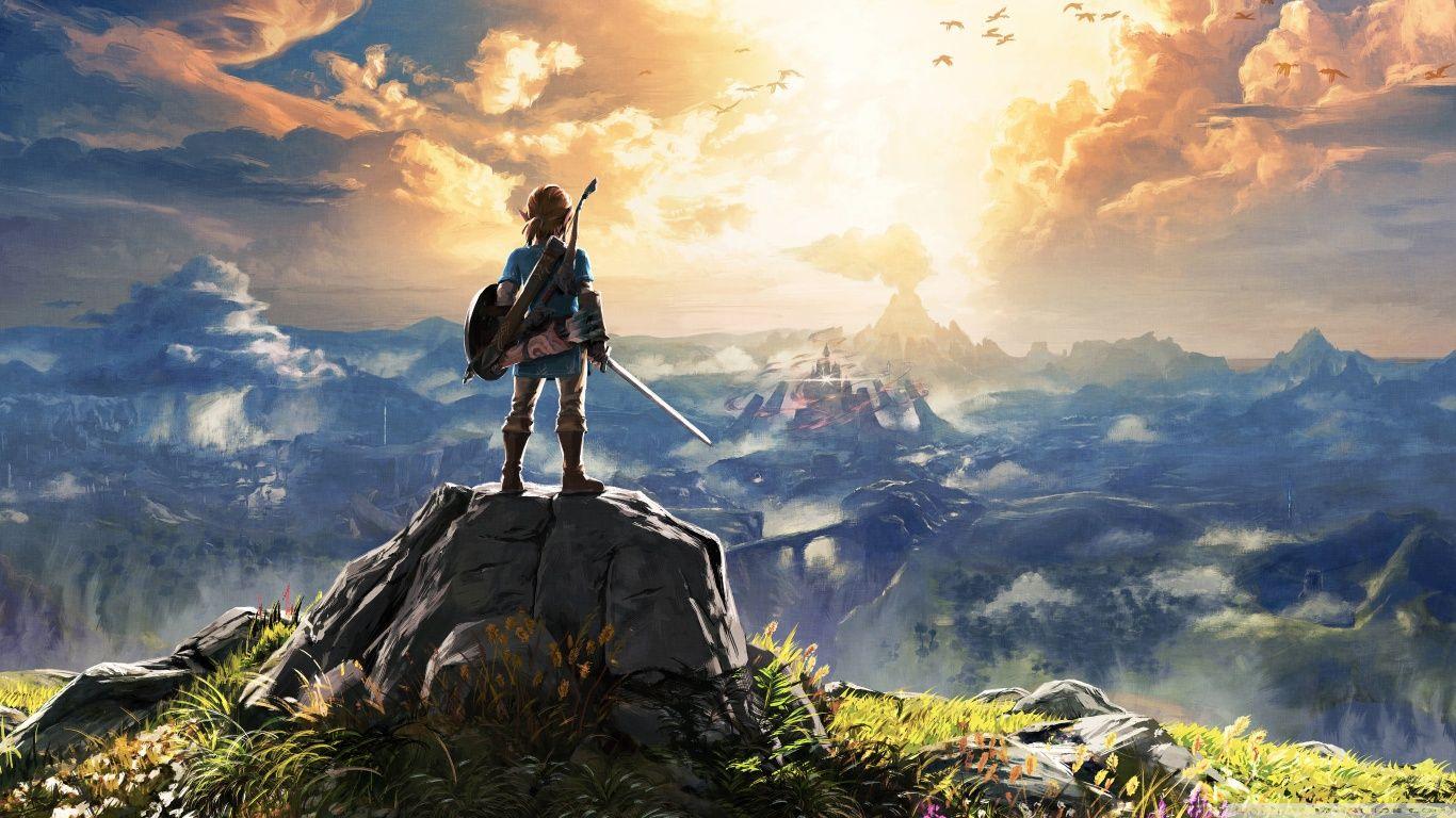 1366x768 The Legend of Zelda Breath of the Wild Adventure Video Game