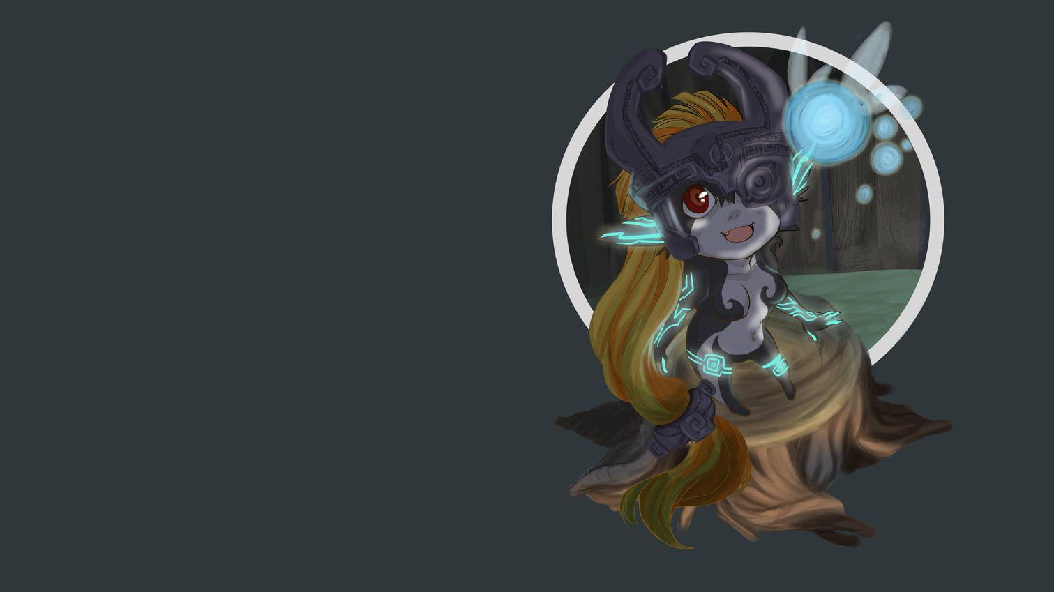 1511x849 Brown haired anime illustration, Midna, The Legend of Zelda