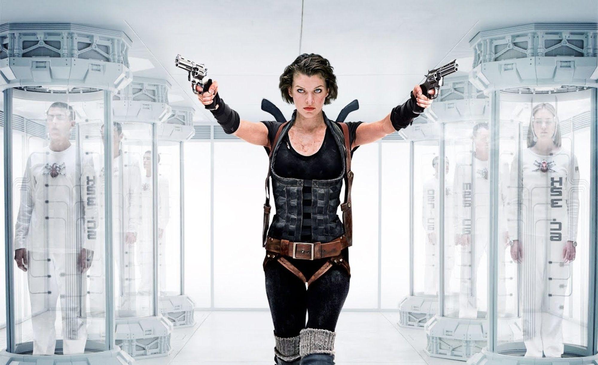 2000x1220 Milla Jovovich Resident Evil Wallpaper background