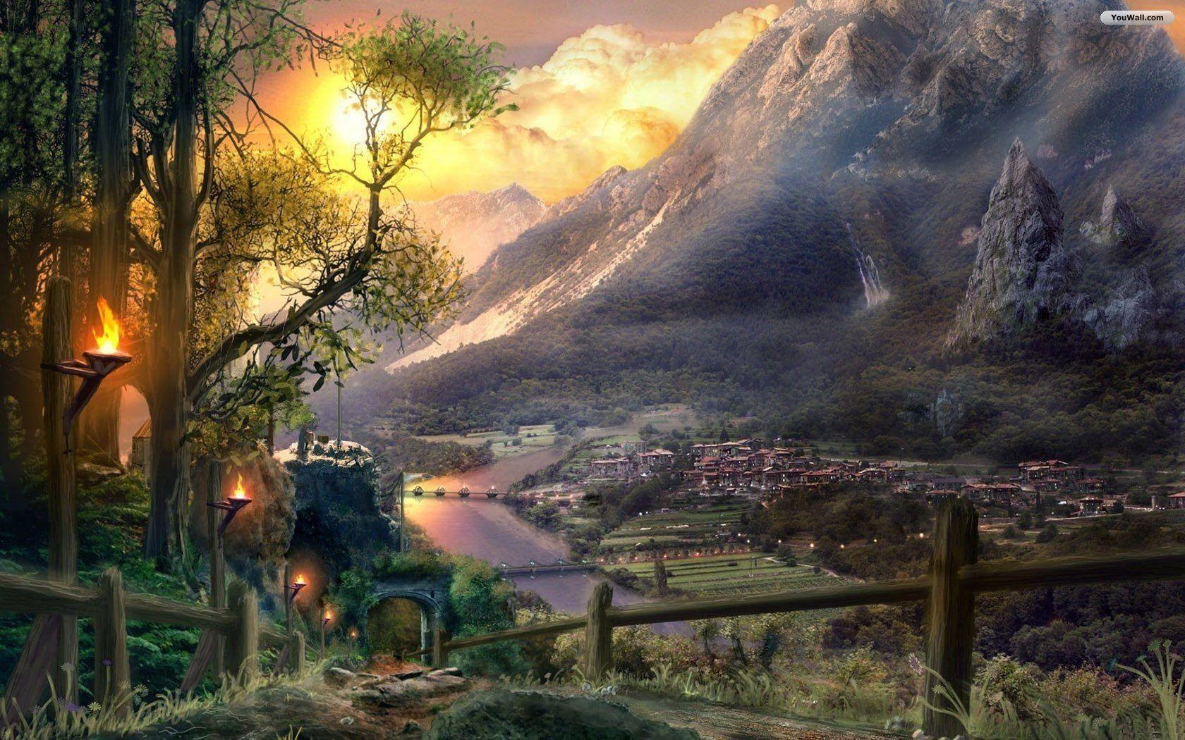 Fantasy World Wallpapers Top Free Fantasy World Backgrounds 