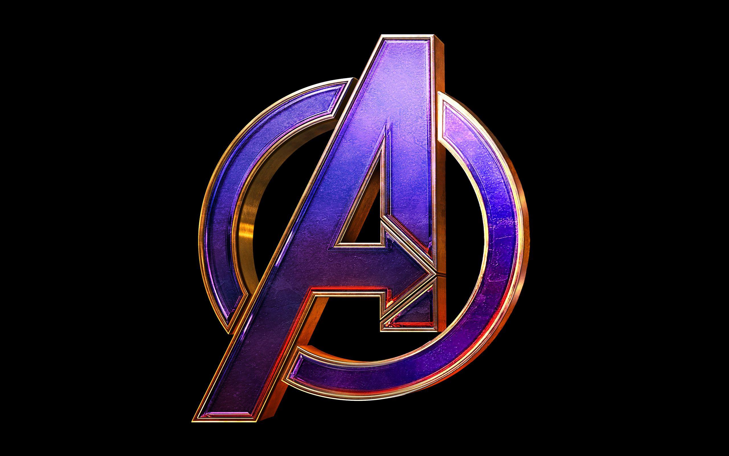 Avengers Logo Black Wallpaper gambar ke 5