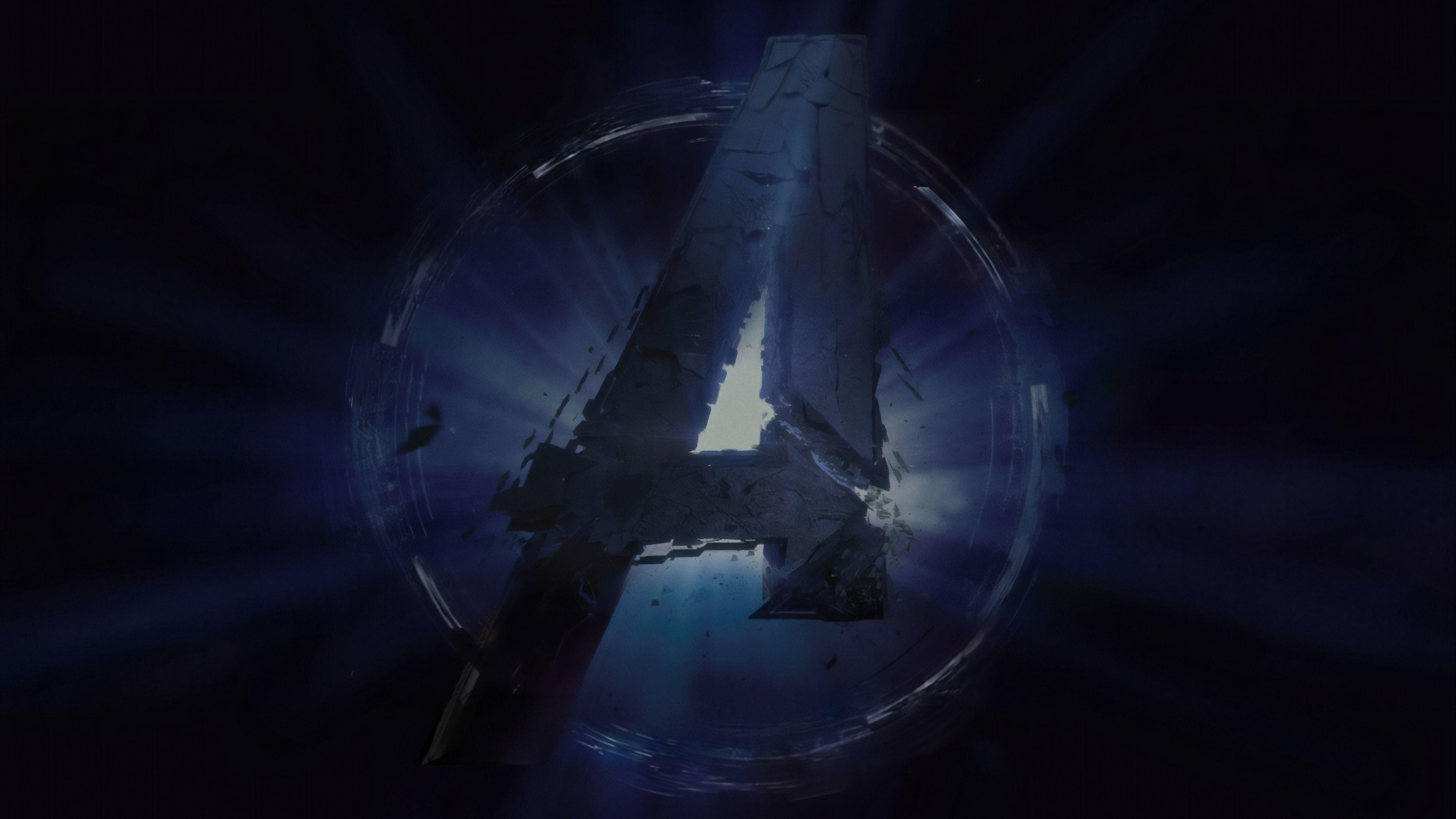 3840x2160 Avengers Logo Wallpaper