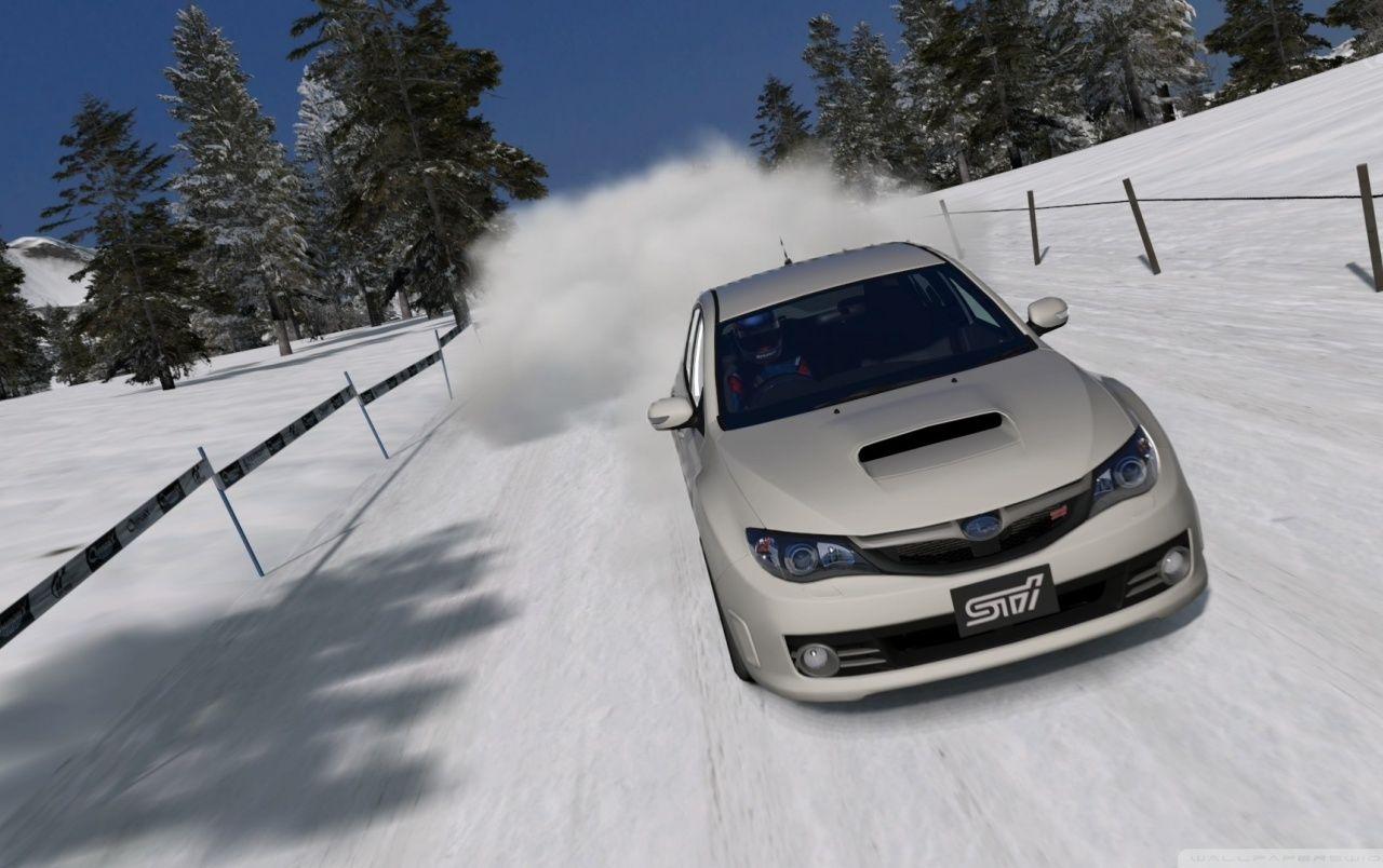 1280x804 Subaru Impreza STI Snow wallpaper. Subaru Impreza STI Snow