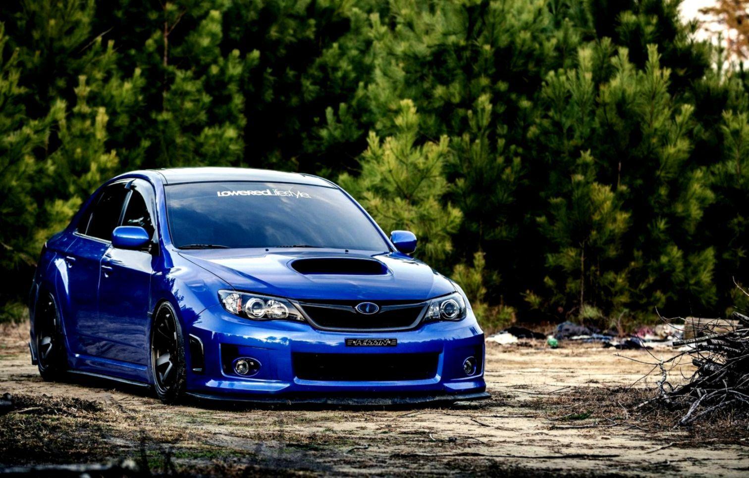 1512x966 Subaru Impreza Wrx Sti Blue Car Wheels Tuning HD Wallpaper