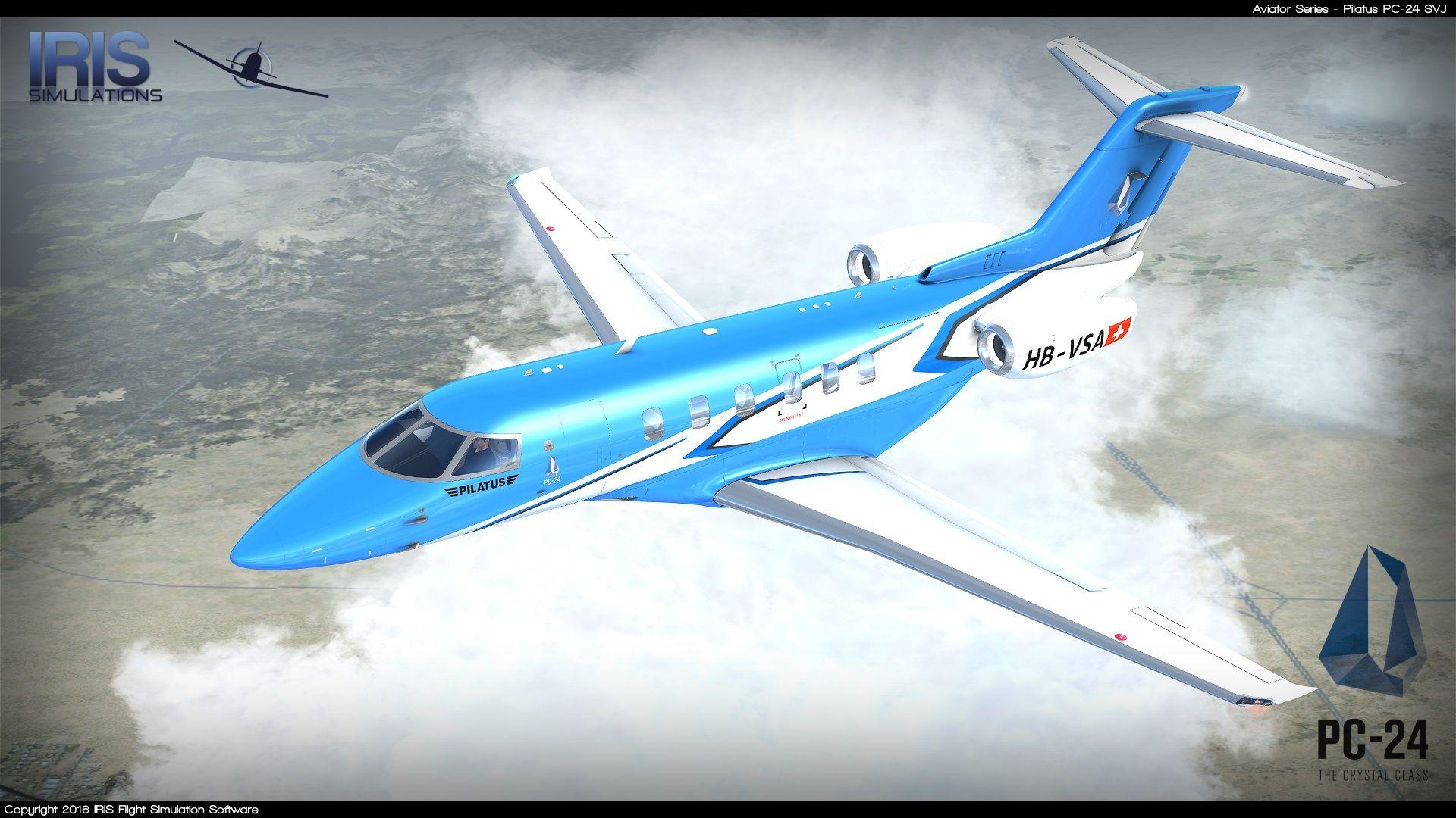 1920x1080 Iris Series Pilatus PC 24 SVJ For FSX & P3D