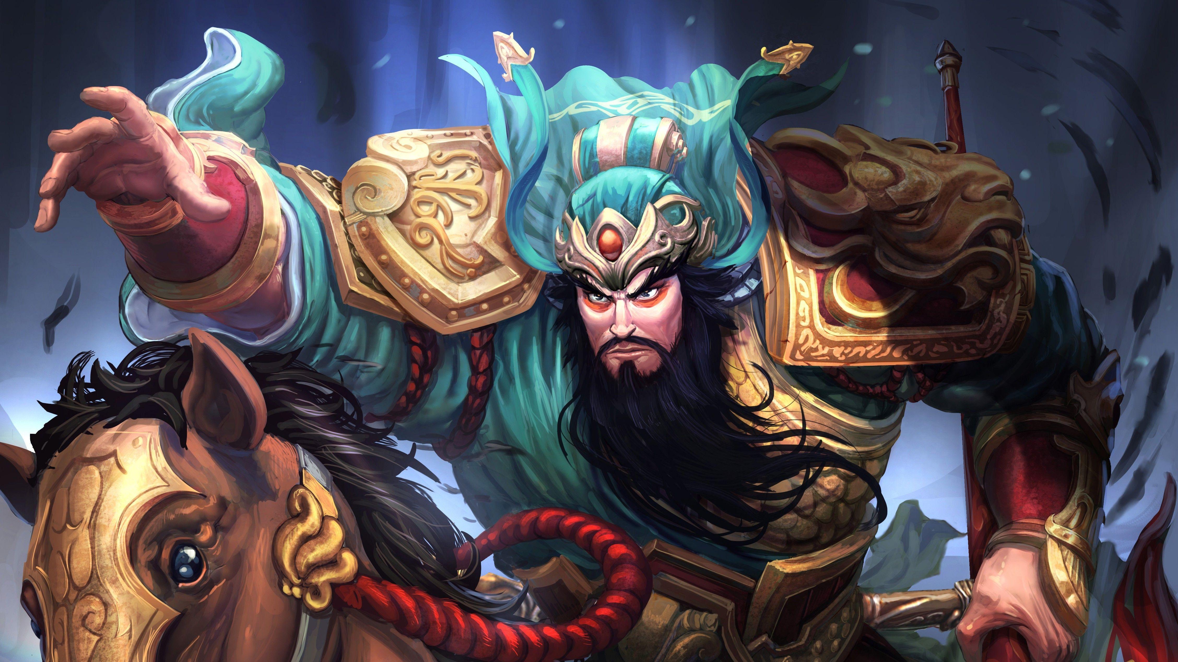 4512x2538 Guan Yu HD Wallpaper Desktop Image and Photo