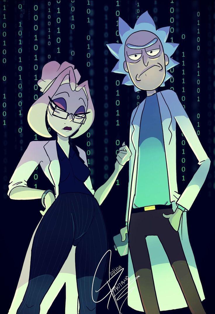 736x1073 Rick and Morty Wallpaper iphone : Rick and wife