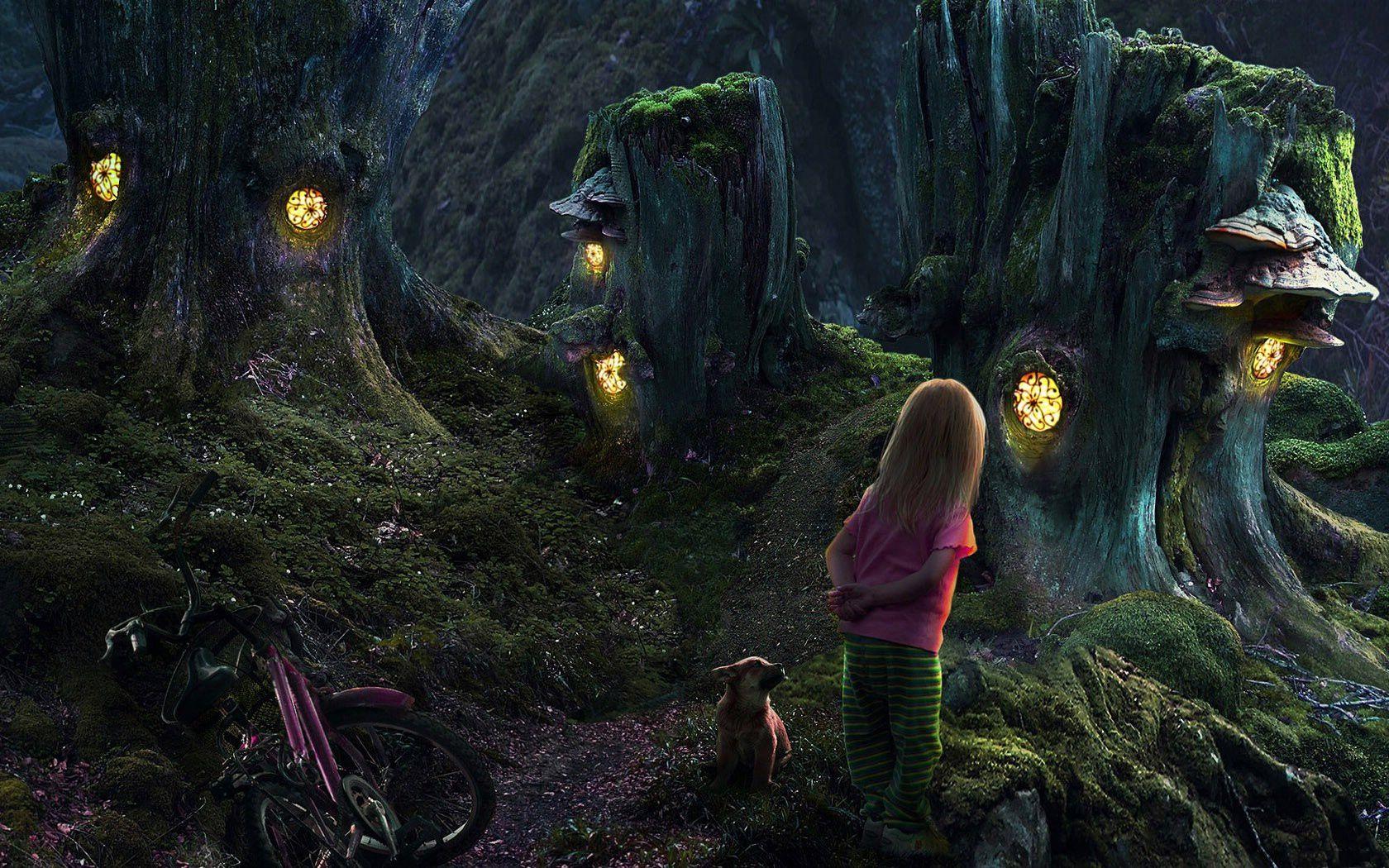 1680x1050 Free Fantasy Forest Wallpaper For iPhone at Movies Monodomo
