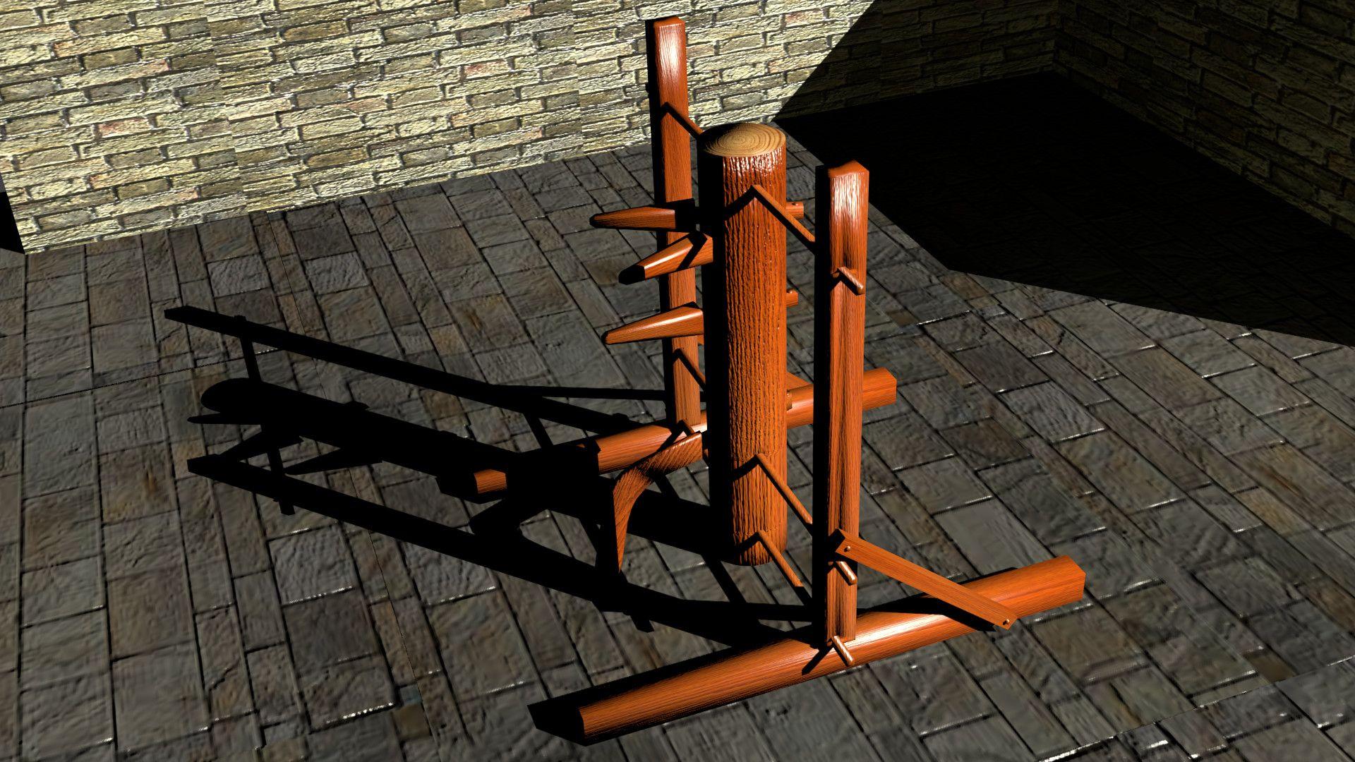 1920x1080 Wing Chun training dummy, Joshua Panetta