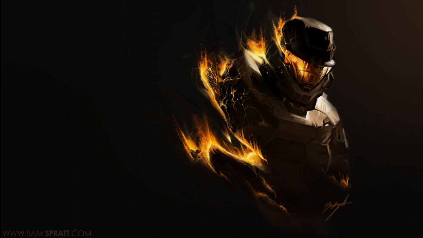 1366x768 Master Chief Wallpaper HD