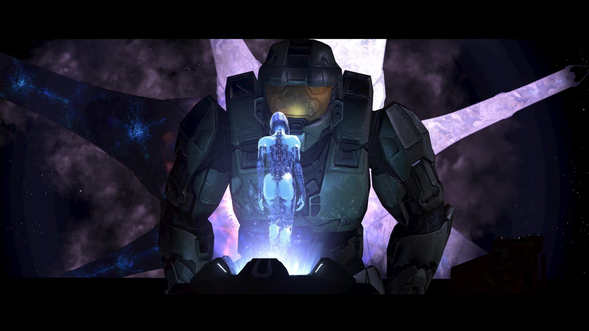 1920x1080 Cortana Y Master Chief Wallpaper
