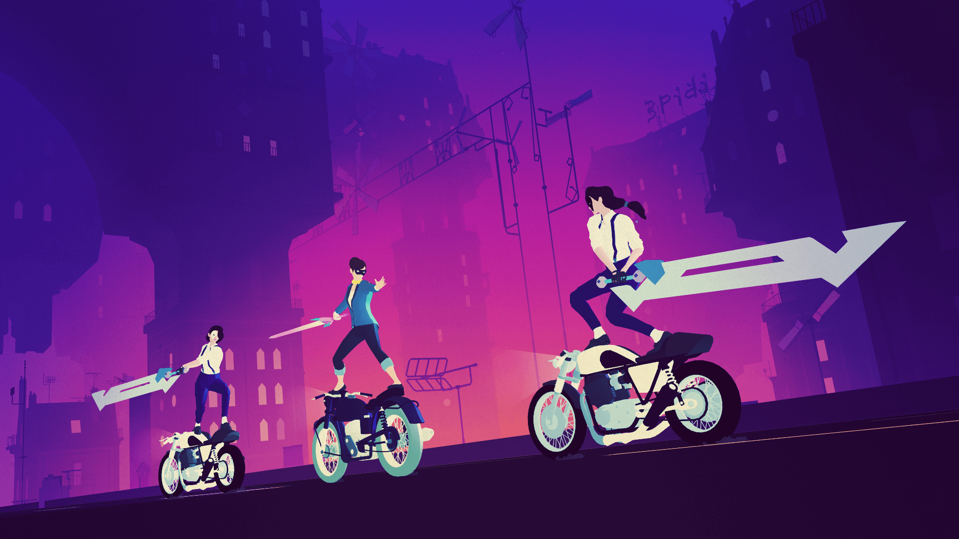 1920x1080 Sayonara Wild Hearts HD Computer Wallpaper 68825 1920x1080px
