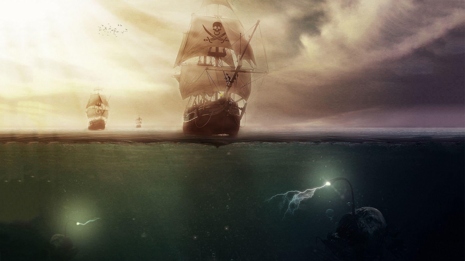 1920x1080 Sea Pirate Wallpaper
