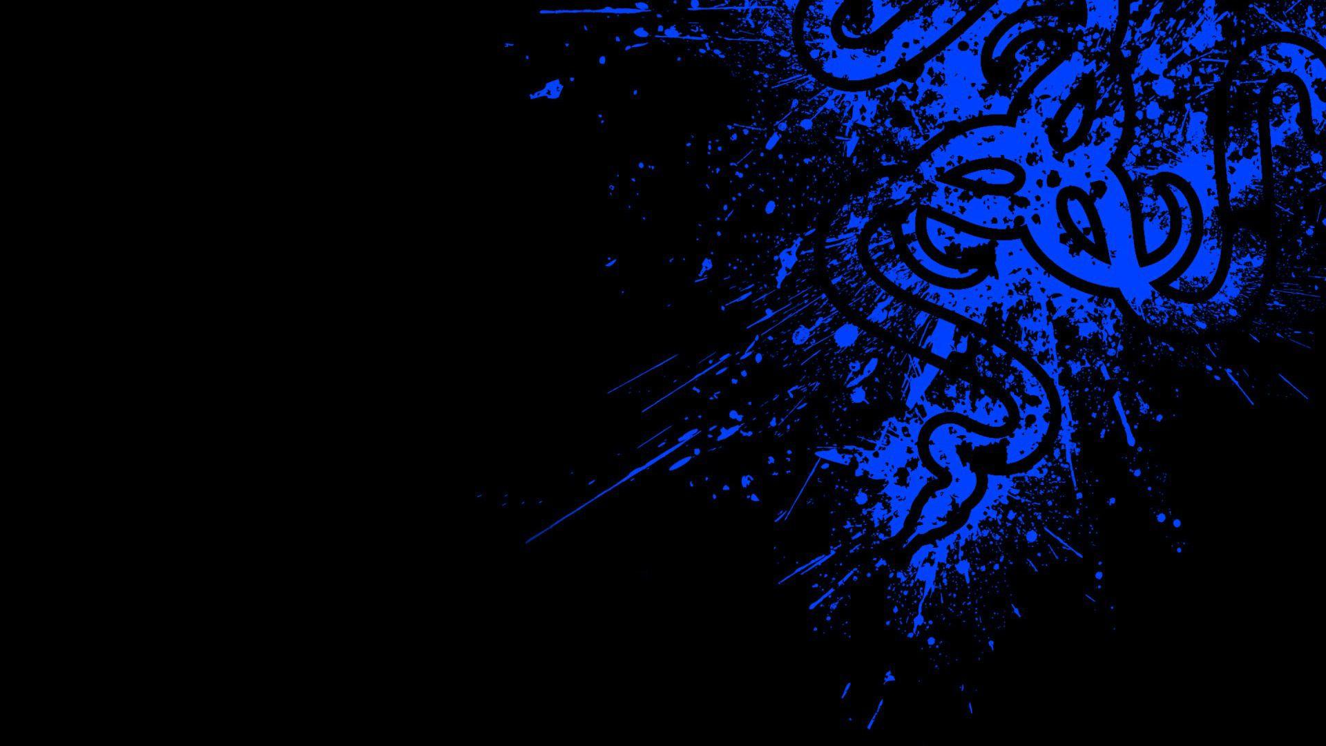 1920x1080 Razer Neon Blue Mouse Wallpaper