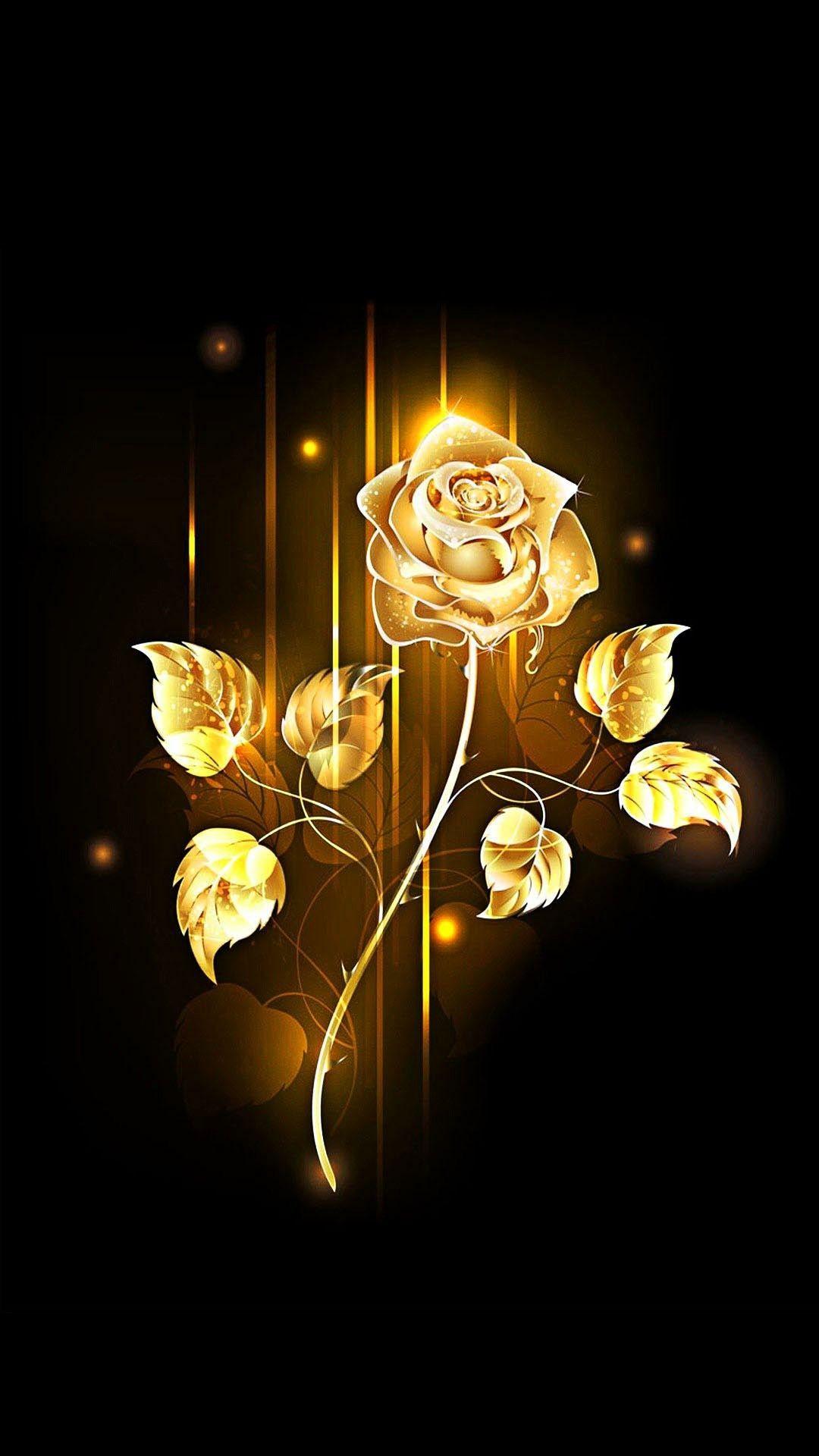 Golden Rose Wallpapers Top Free Golden Rose Backgrounds WallpaperAccess