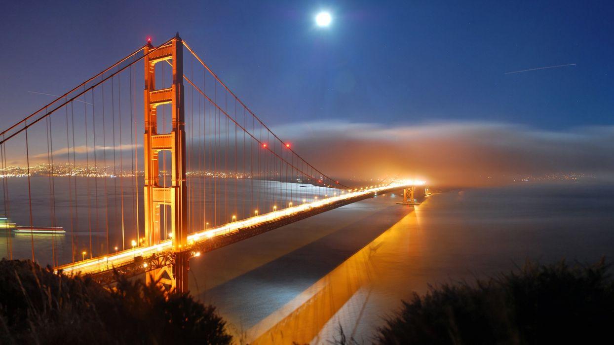 1244x700 Landscapes cityscapes bridges Golden Gate Bridge San