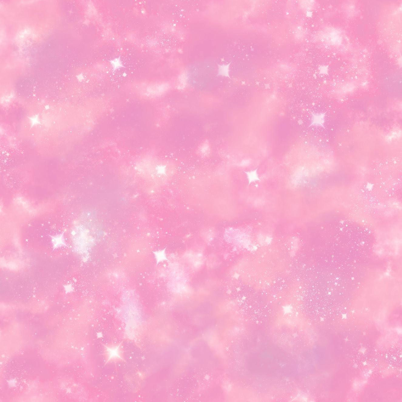 1325x1325 Details about Girls Pink Glitter Sparkle Wallpaper Rasch Nebula Children Space Stars Galaxy