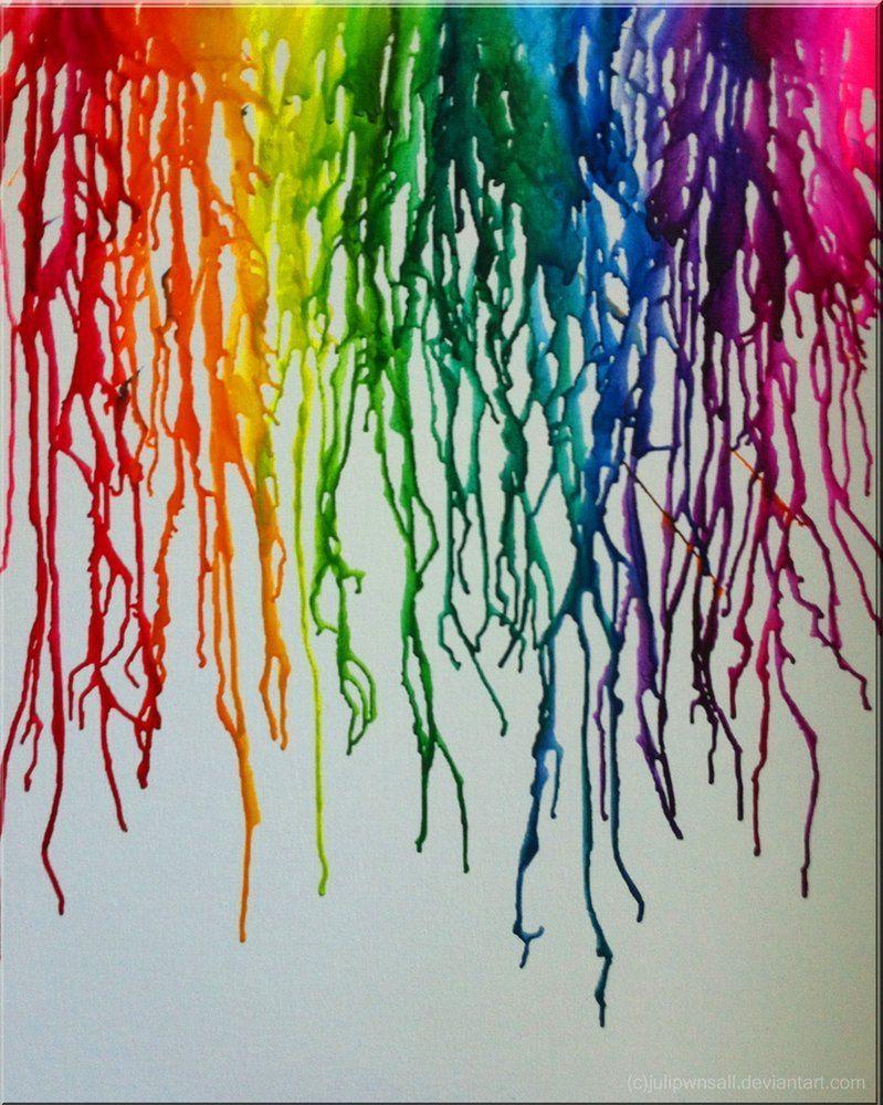 799x1000 Melted Crayon Wallpaper