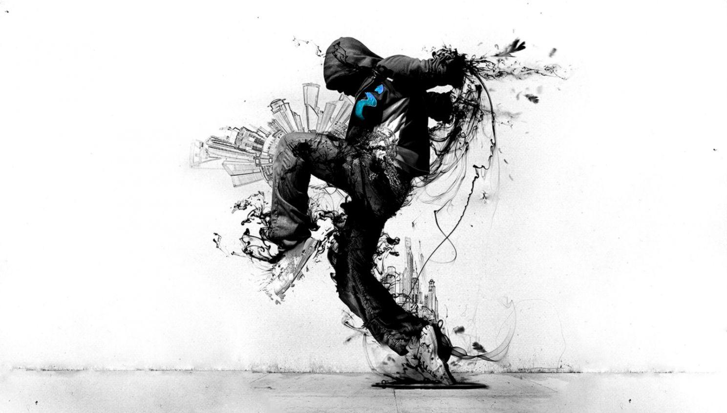 1488x846 Cool Man 3D Street Art Wallpaper HD For Desktop