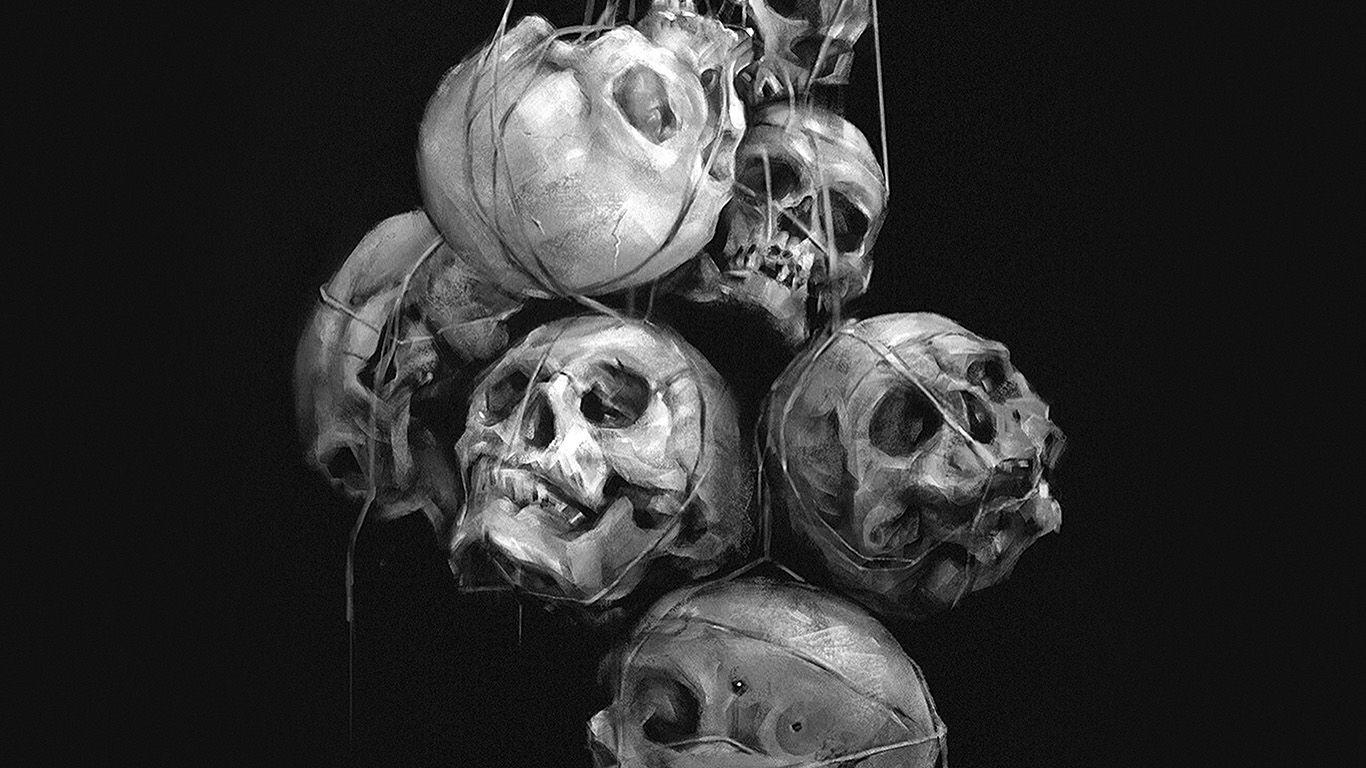 1366x768 Skull Desktop Wallpaper