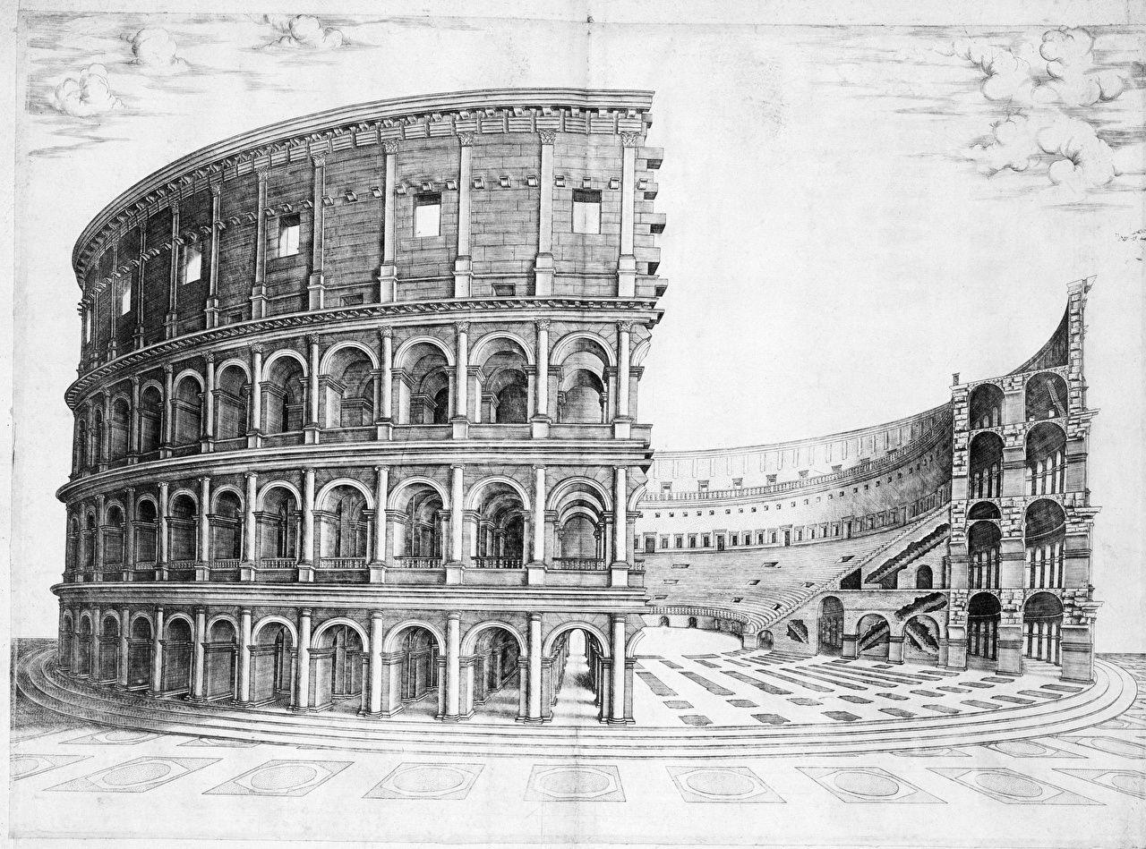 1280x949 Desktop Wallpaper Rome Colosseum construction of the colosseum