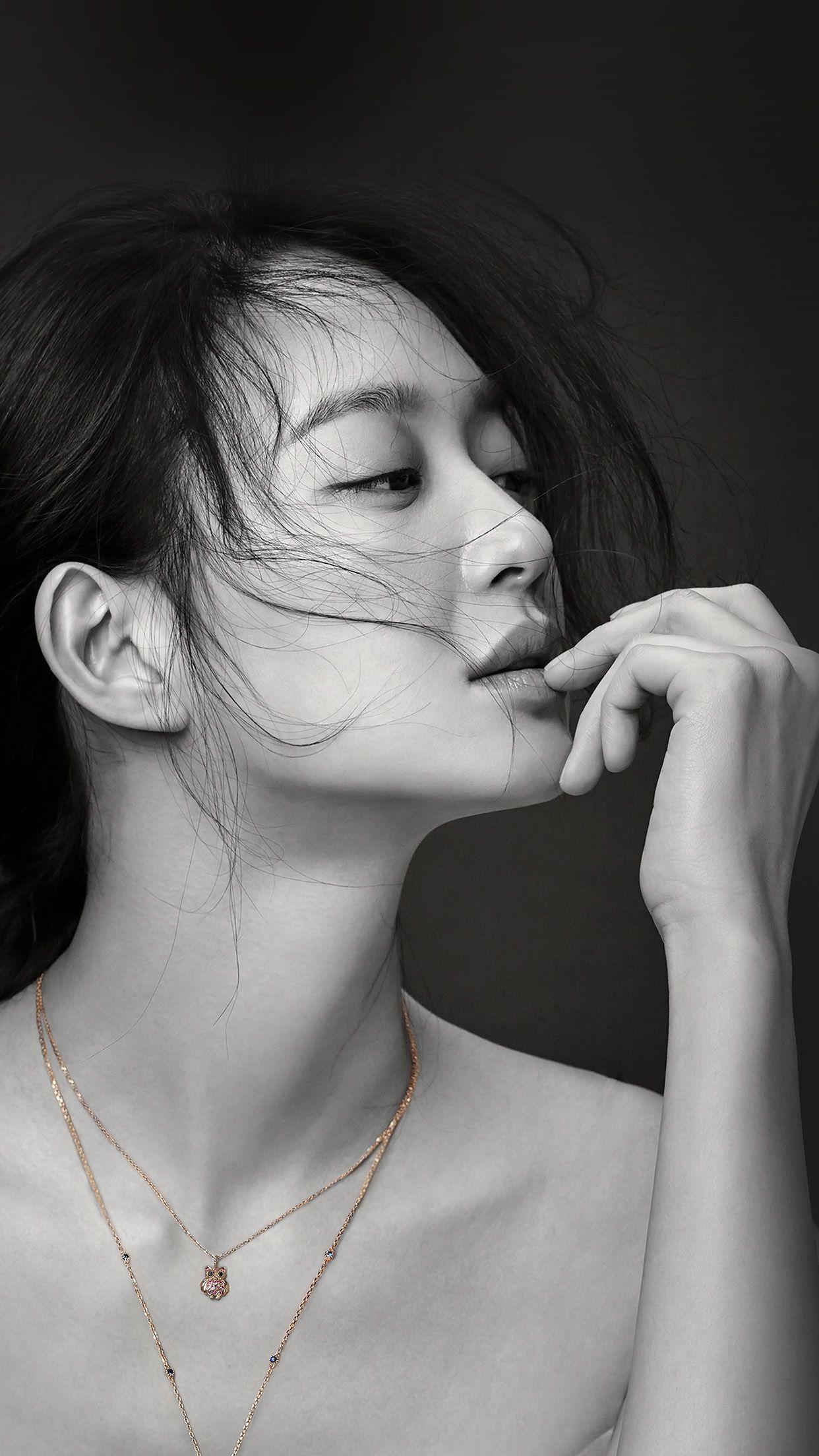 1242x2208 Bw Kpop Girl Shin Mina Girl Android wallpaper HD