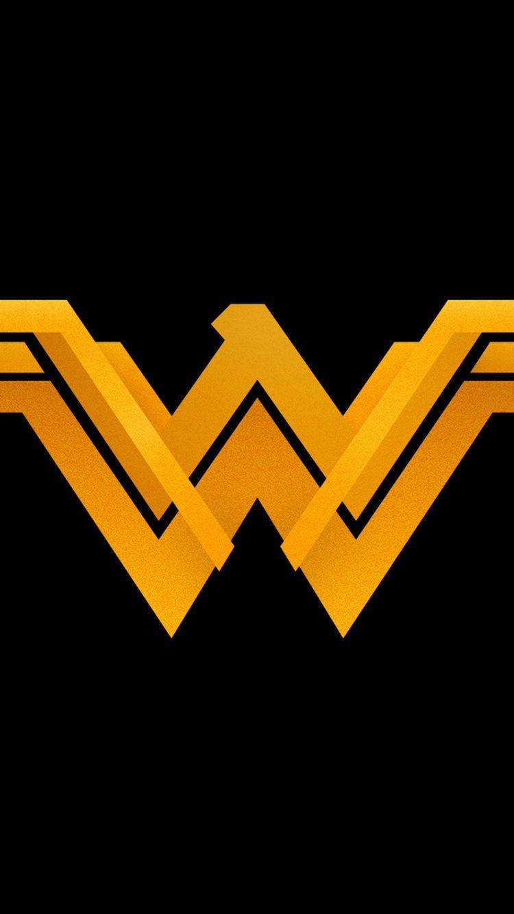 750x1334 Download 750x1334 wallpaper minimal, wonder woman, logo