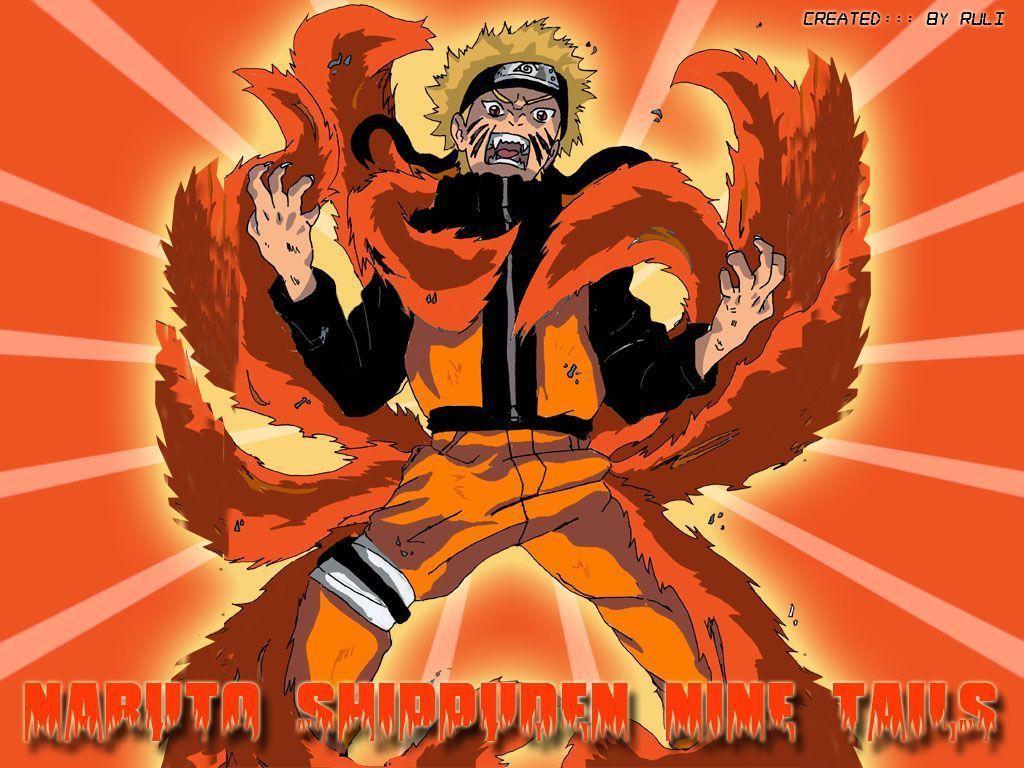 1024x768 Naruto Nine Tails Wallpaper