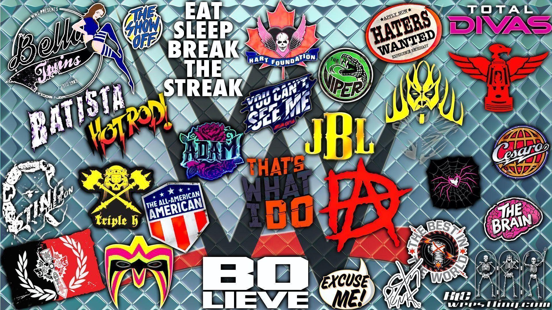 1920x1080 WWE Logos Wallpaper