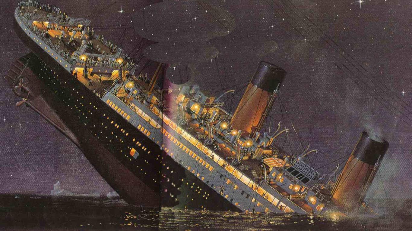1366x768 Titanic Sinking Wallpaper