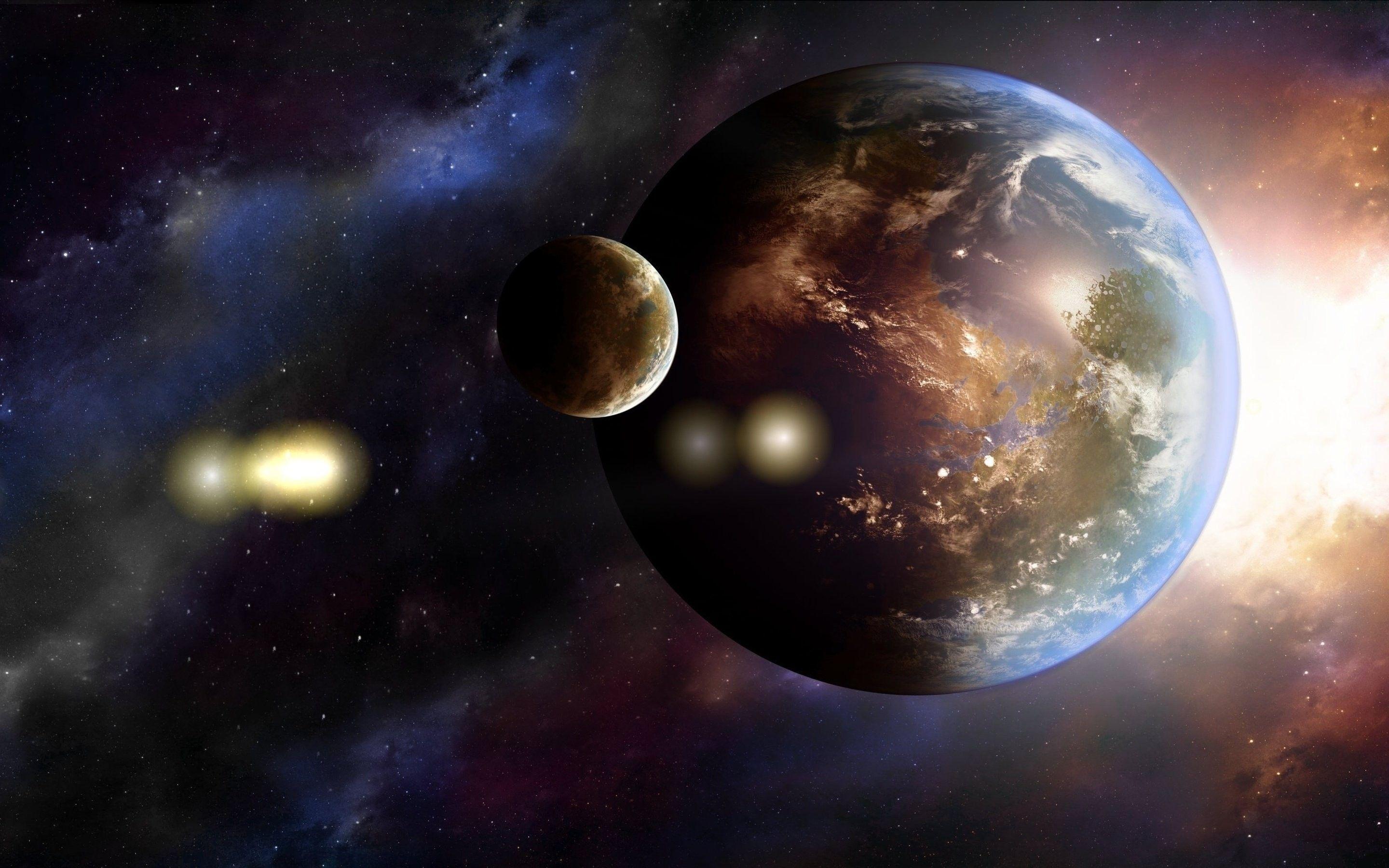 2880x1800 Space: Planet Earth Art Galaxy Nature Wallpaper Download For Mobile