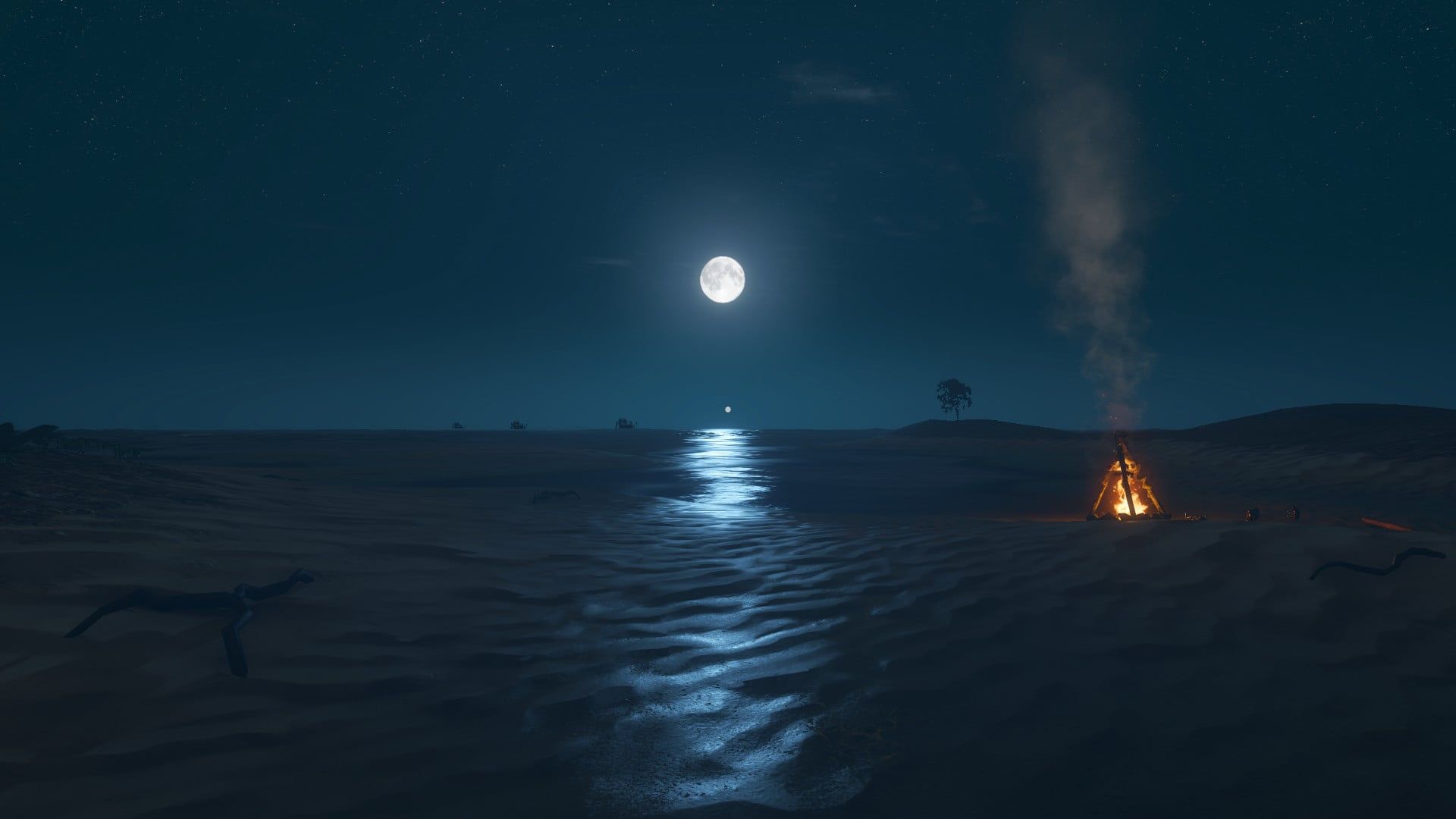 1920x1080 resolution. black flat screen computer monitor, video games, Stranded Deep HD wallpaper