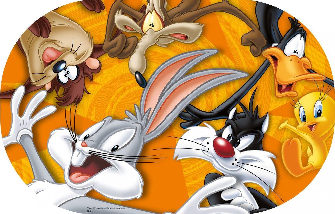 1332x850 Wallpaper Daffy Duck, Foghorn Leghorn, Tweety, The Tasmanian devil, Daffy Duck, Looney Tunes, Bugs Bunny, Bugs Bunny, Tasmanian Devil, The Cat Sylvester, Sylvester, Tweety image for desktop, section фильмы