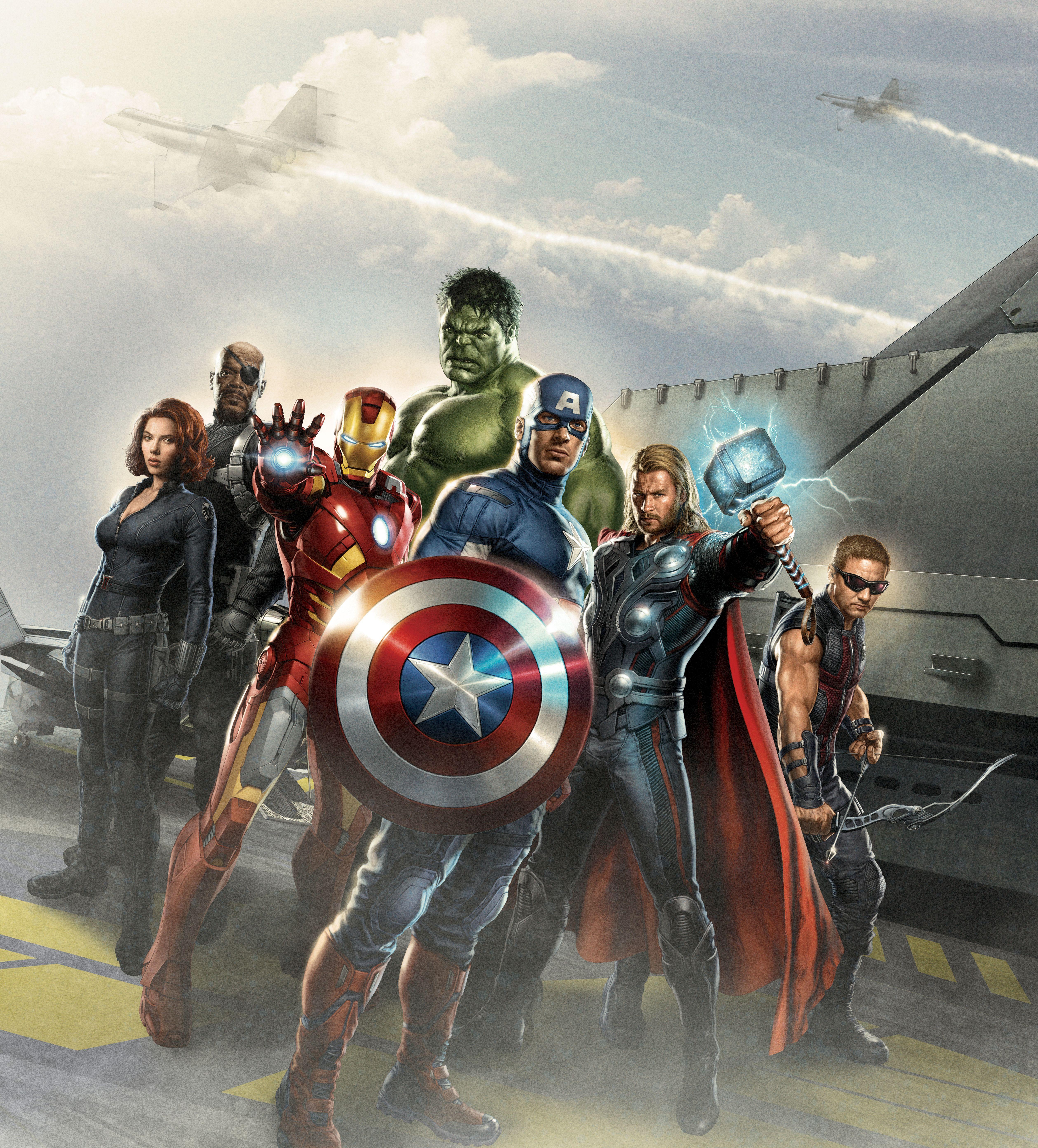 5038x5573 Hình nền The Avengers, Người sắt, Đội trưởng Mỹ, Hulk, Thor