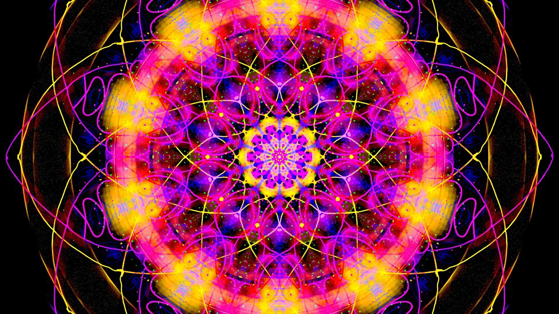 1920x1080 Download wallpaper 1920x1080 mandala, pattern, colorful