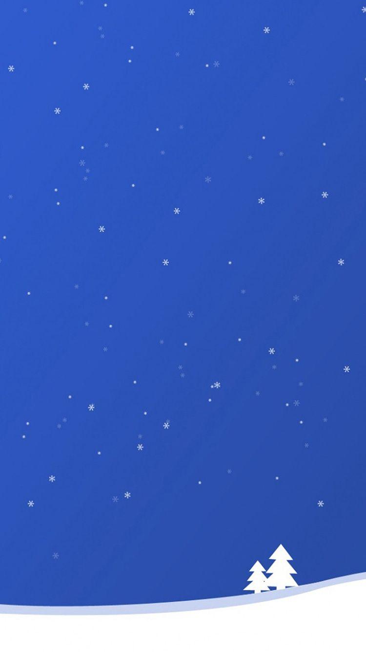 750x1334 Blue Christmas iPhone 7 Wallpaper