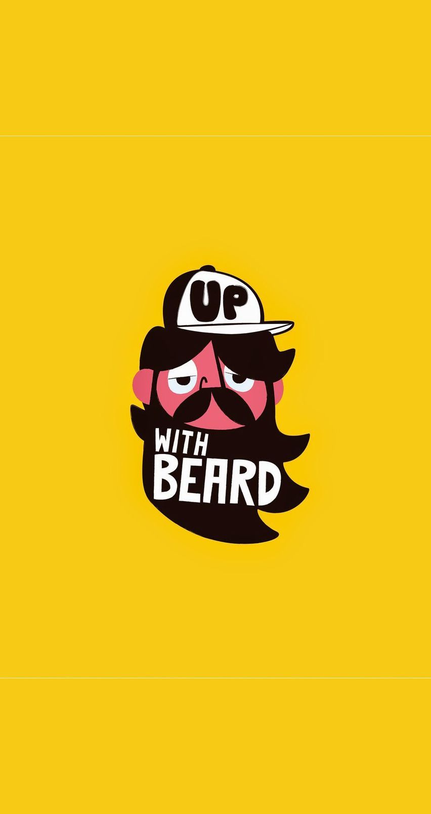 852x1608 Up with beard. Tap image for more cartoon wallpaper